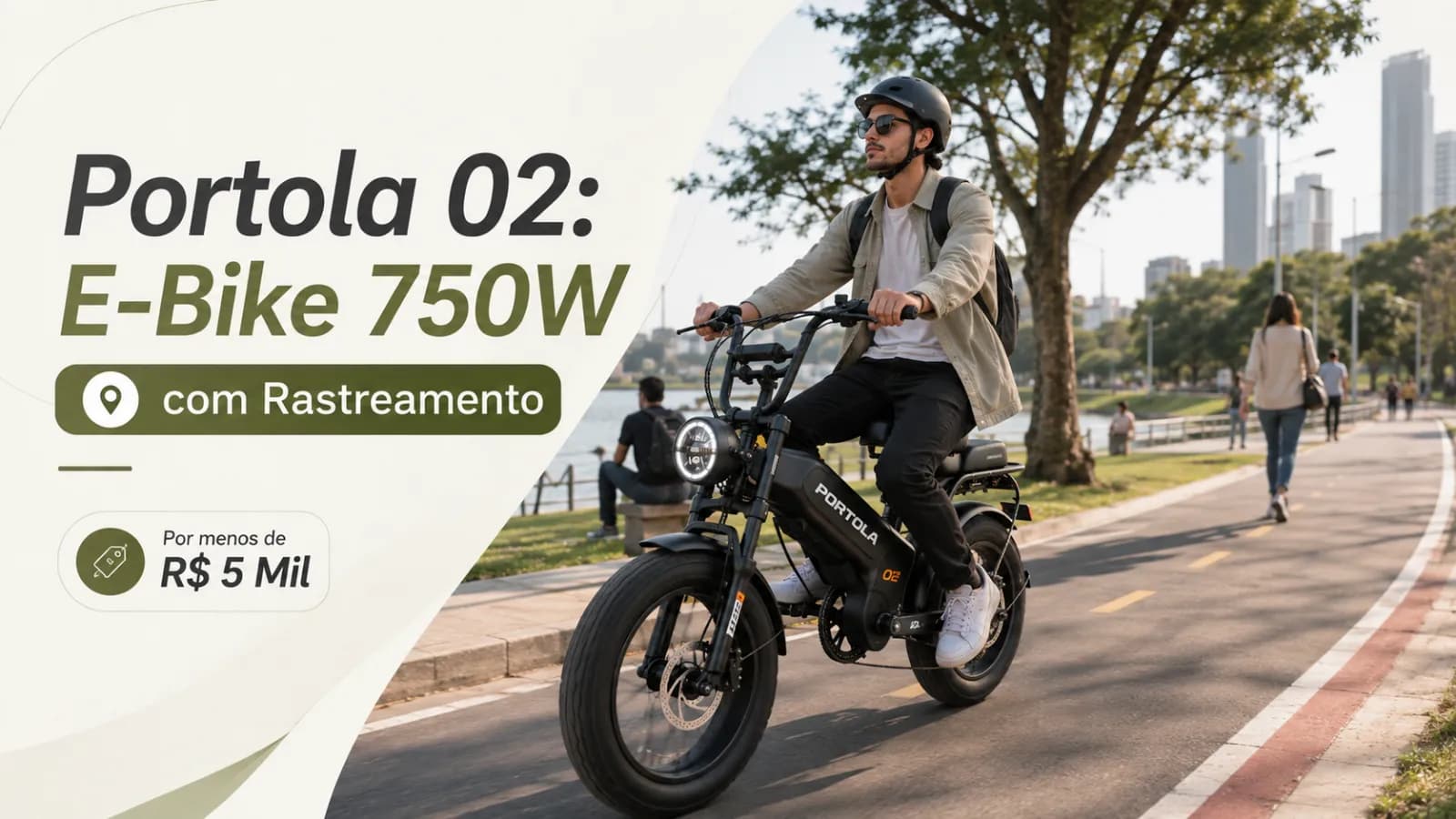 Portola 02: E-Bike 750W com Rastreamento por Menos de R$ 5 Mil