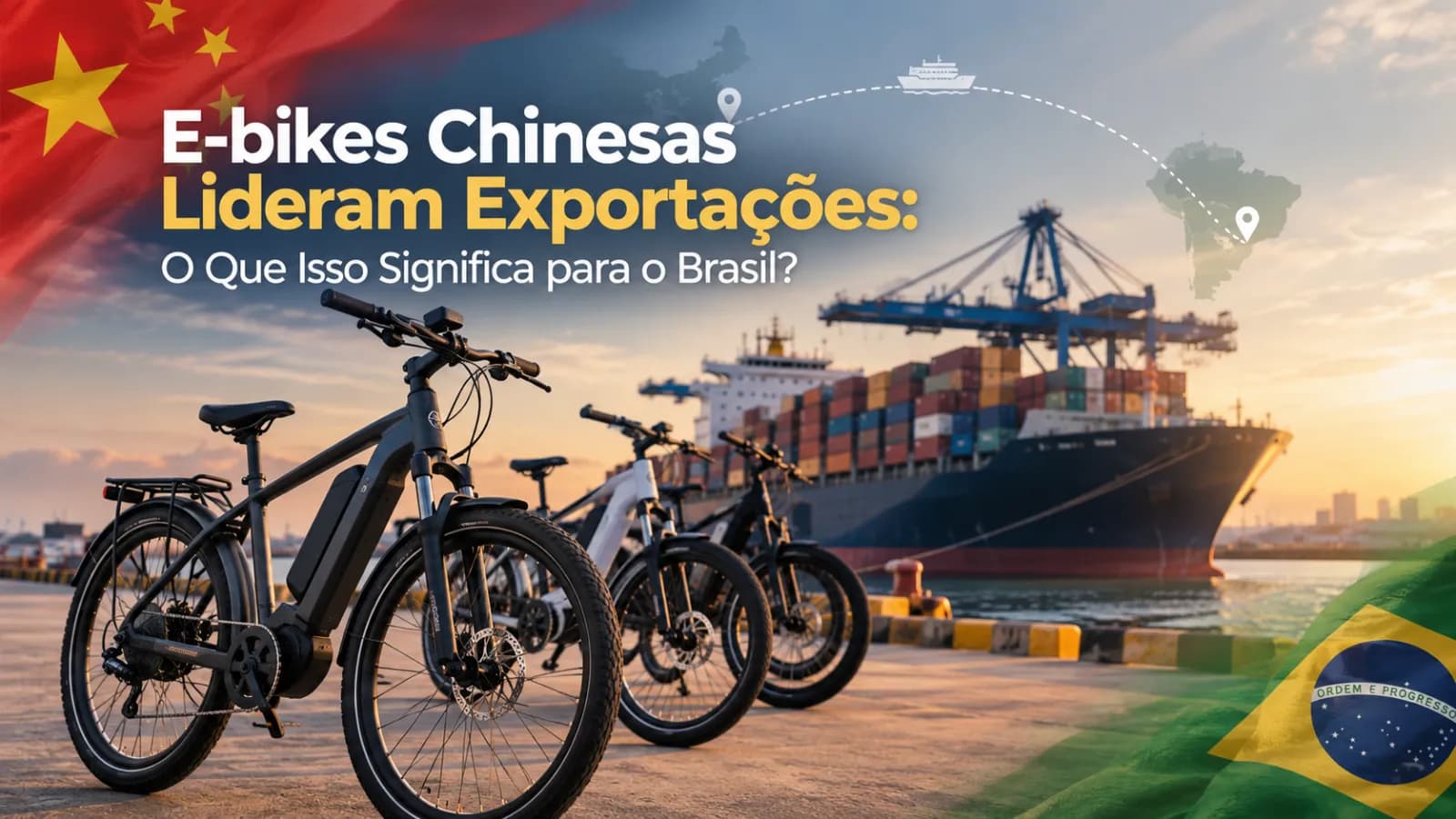 E-bikes chinesas lideram exportações: o que muda para o Brasil?