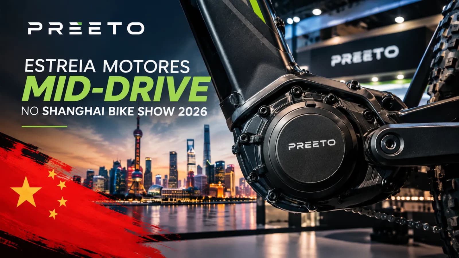 PREETO chega ao Brasil: motores mid-drive barateiam e-bikes?
